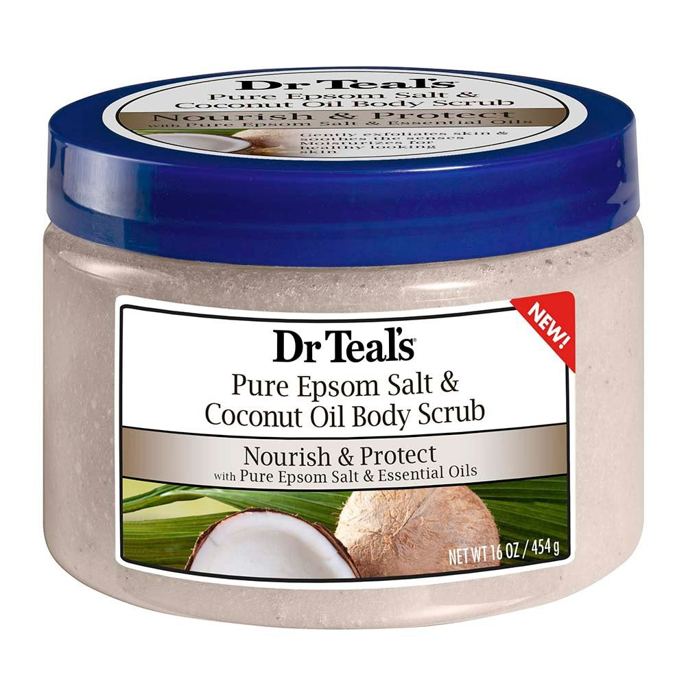 Dr Teal’s Pure Epsom Salt & Coconut Oil Body Scrub – Nourish & Protect
