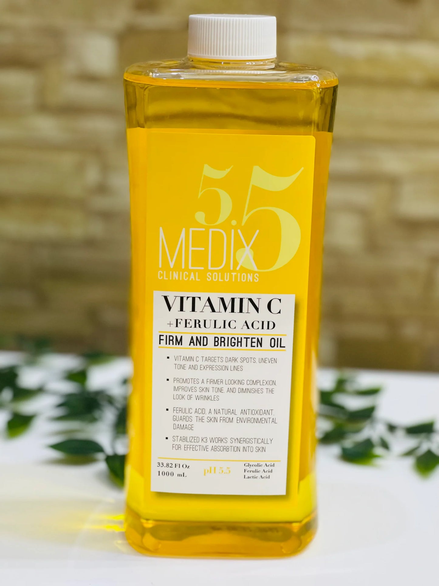 Medix 5.5 Vitamin C and Ferulic Acid Firming and Brightening Oil - 1000ml