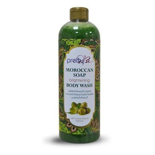 Pretty Be Moroccan Soap Brightening Body Wash with Natural Olive Oil Extracts (1000ml)