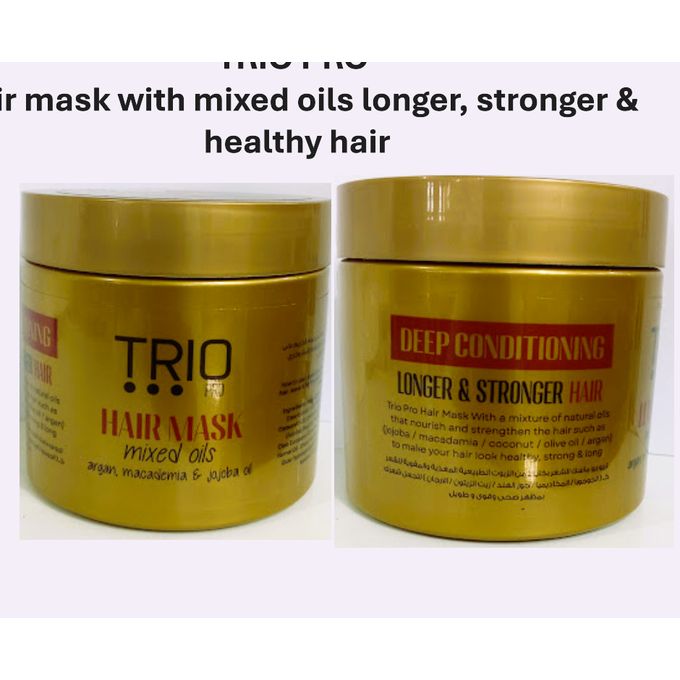 TRIO PRO Hair Mask with Mixed Oils - Longer, Stronger & Healthy Hair - 500ml
