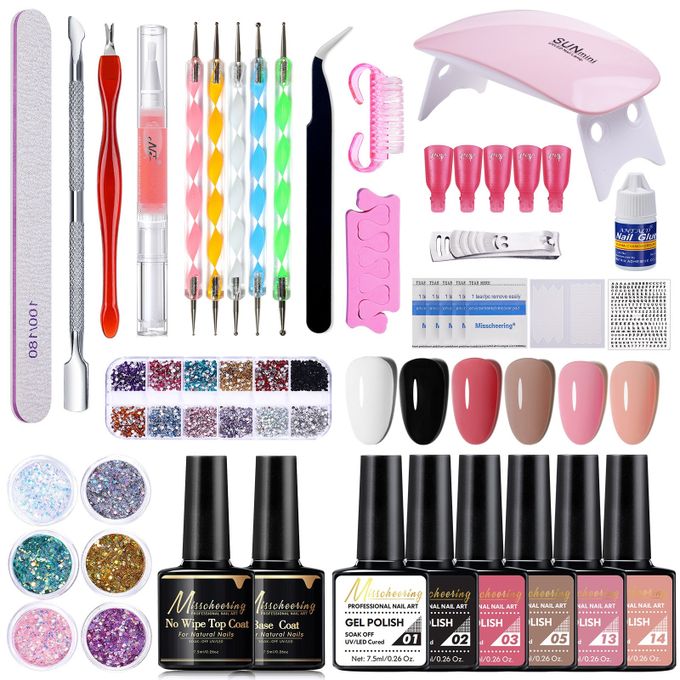 25pcs Nail Gel Lamp Manicure Tools Kit
