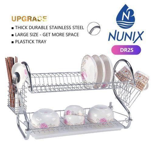 2-Layer Stainless Steel Dish Rack