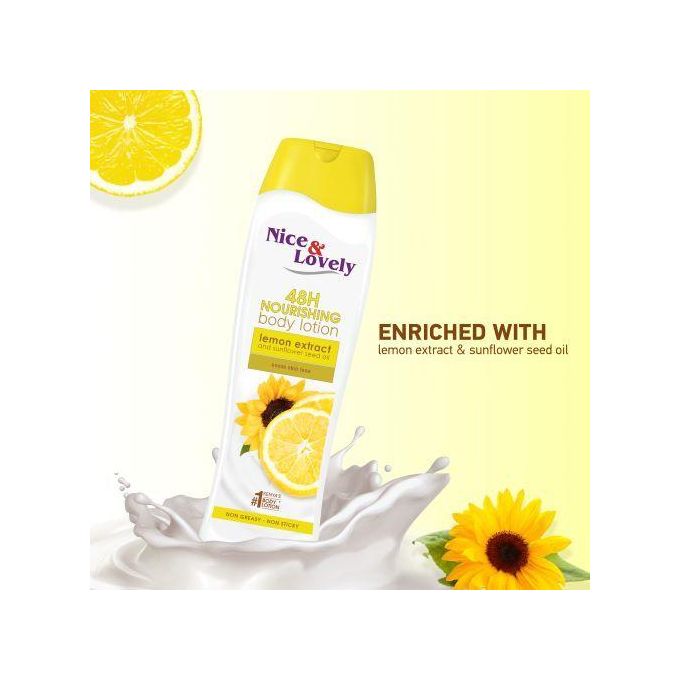 Nice & Lovely Lemon Extract Lotion – 360ml