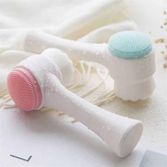 Soft Face Cleansing Brush – Double-Sided Facial Cleanser & Exfoliator