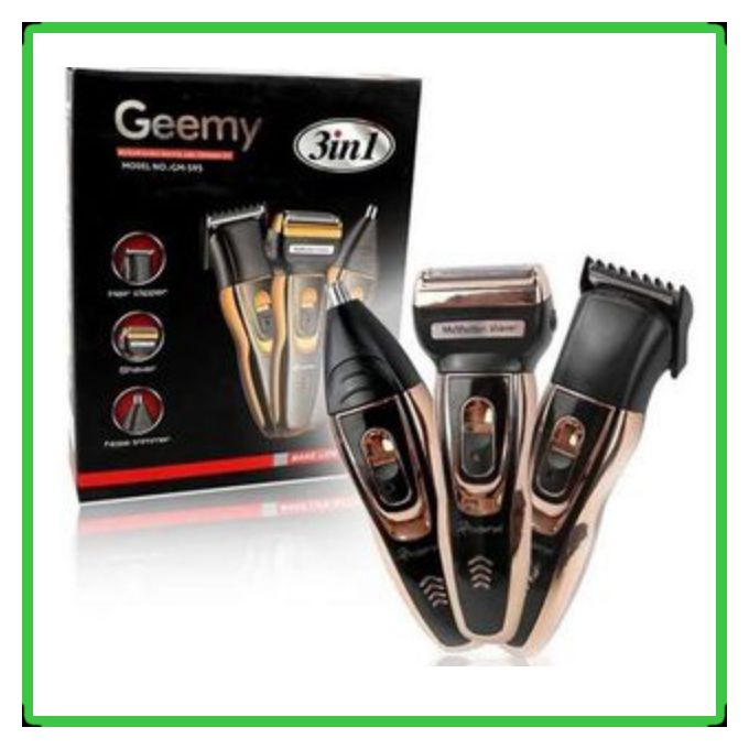 Geemy 3-in-1 Rechargeable Electric Shaving Machine