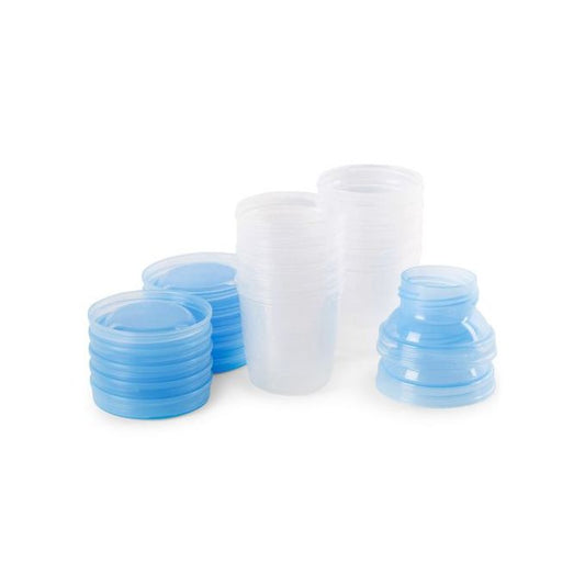 Mom Easy Breast Milk Storage Containers - 6 Cups with Lids