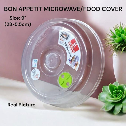 Microwave Plate Cover Clear Plastic Vent Steam Splatter Lid Food Dish