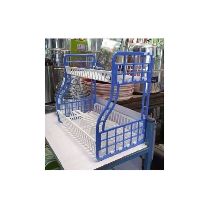 Kenpoly Double Decker Dish Rack – Blue & White – Starsam Naturals