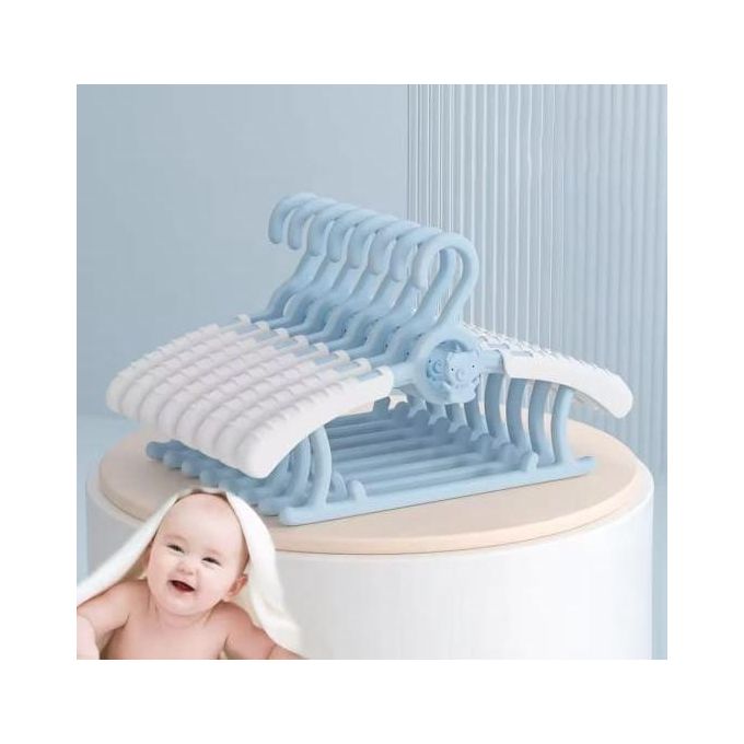 20pcs Kids Hanger Rack Portable Plastic Display Stand