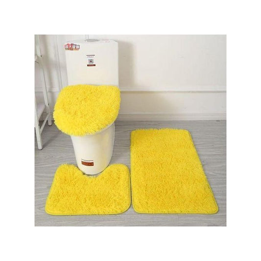 3 in 1 Fluffy Bathroom Toilet Mats