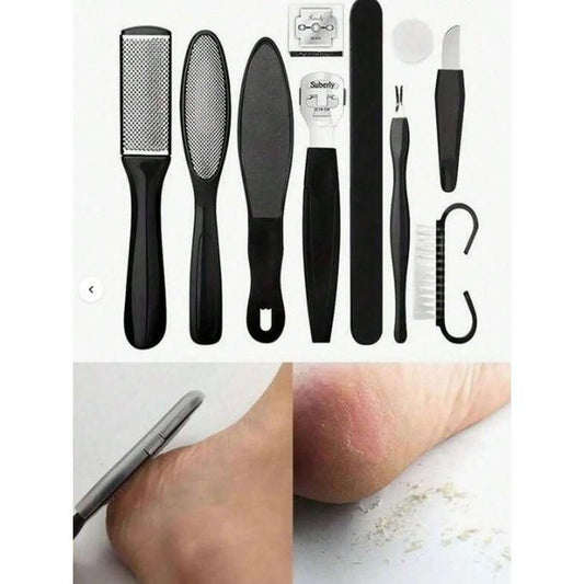10PCS Rub Pedicure Set File