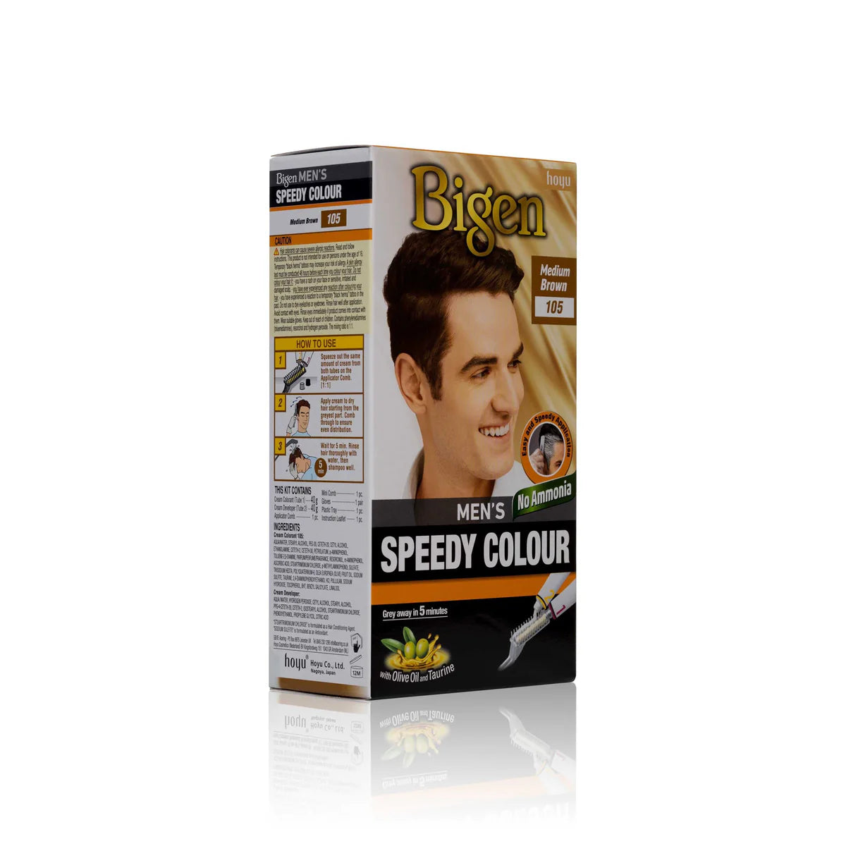 Bigen Men’s Speedy Hair Color 101 – Black Natural
