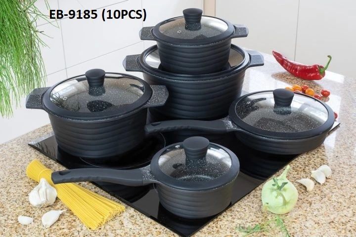 10pc edenberg granite cookware set