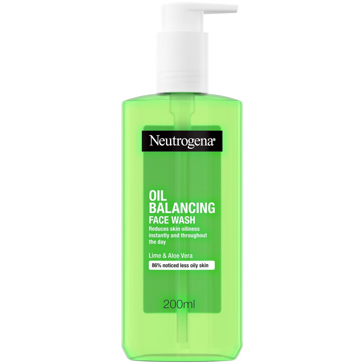 Neutrogena Oil Balancing Facial Wash with Lime & Aloe Vera – 200ml