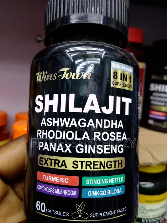 π₯ LIMITED DEAL β Wins Town Shilajit Extra Strength 60 Capsules | Boosts Energy + Builds Stamina + Sharpens Focus | KSh 2,999