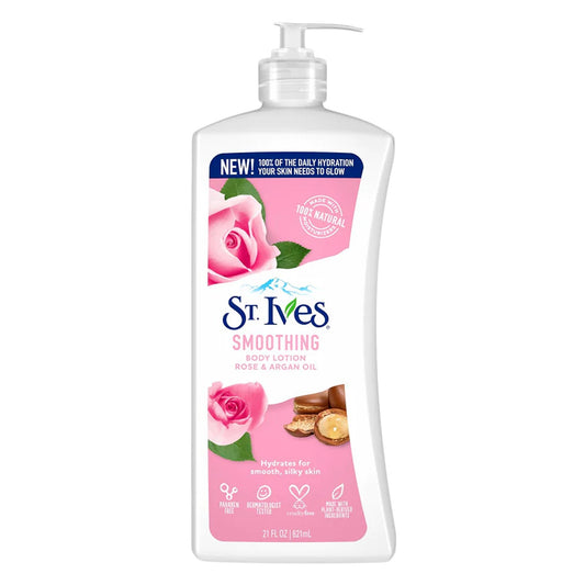 St. Ives Smoothing Rose & Argan Oil Body Lotion – 621ml