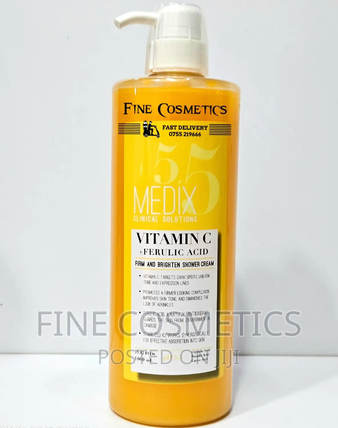 Medix 5.5 Vitamin C + Ferulic Acid Firm and Brighten Shower Cream, 1000ml
