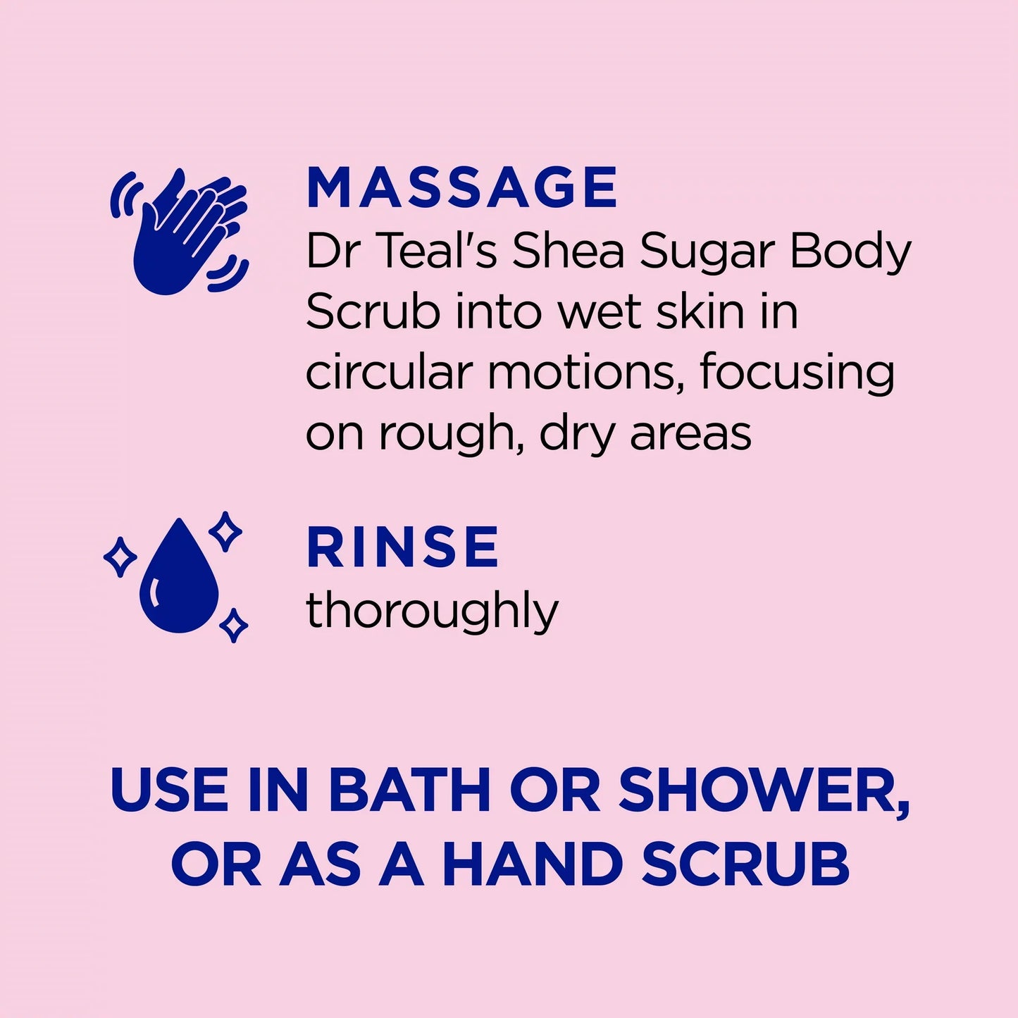Dr Teal’s Shea Sugar Body Scrub – Pomegranate & Black Currant Essential Oils