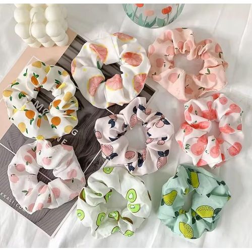 8pcs Assorted Hair Scrunchies.