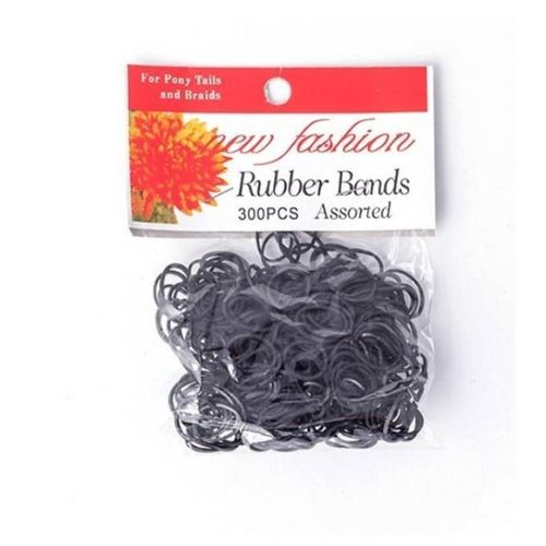Black Rubber Bands Set 600 PCS
