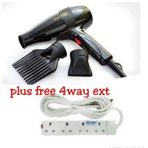 Gek Cerrioti Hair Straightener & Blowdry – Professional 2-in-1 Hair Styling Tool Free 4 Way Power Extension