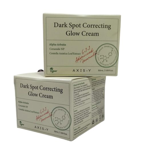 AXIS-Y Dark Spot Correcting Glow Cream with Alpha-Arbutin targets hyperpigmentation and uneven skin tone