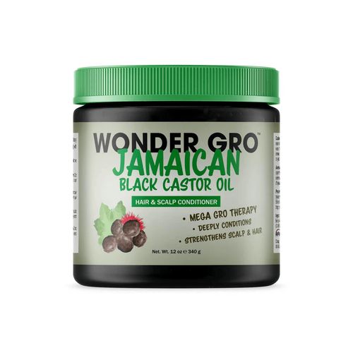 Wonder Gro Jamaican Black Castor Oil Hair Grease Styling Conditioner, - Great for Strengthening - Hair Growth Therapy
