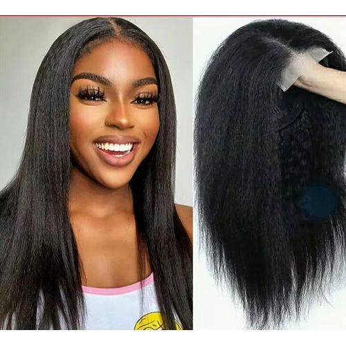 Lace front closure kinky wig