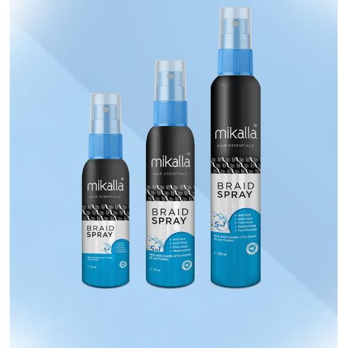 Mikalla Braid Spray 250ml – Anti-Itch Moisturizing Spray for Braids, Locks & Cornrows
