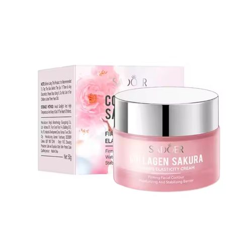 SADOER Sakura Moisturizing Elastic Firming Cream For Women Hydrating And Moisturizing Collagen Cream