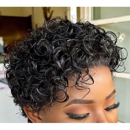 Pure Human Short Pixie Wig With Closure