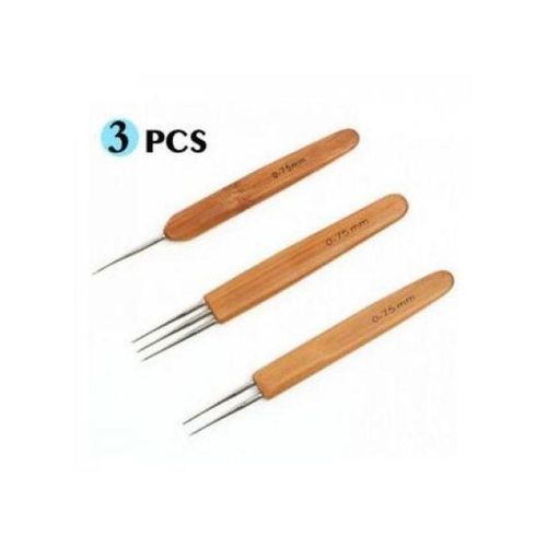 Share this product 3Pieces Dreadlocks Crotchet Hooks Needles Set