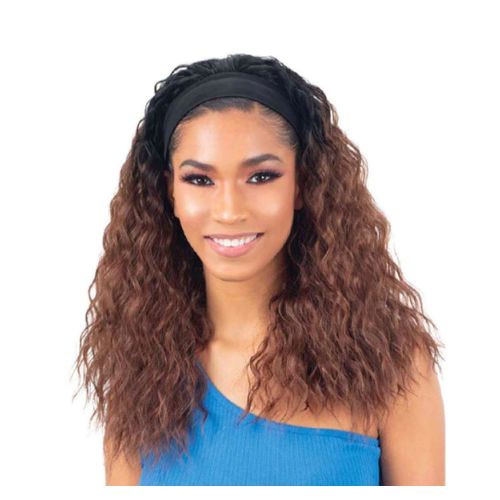 18" Curly Ombre Headband Wig +Free Gift Inside!