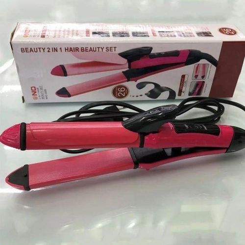 Nova 2 in 1 hair Flat iron and tong (26mm).