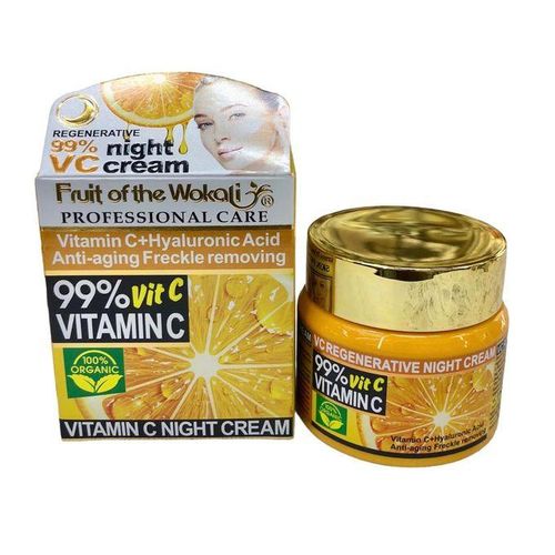 Fruit Of The Wokali Vitamin C & Hyaluronic Acid Anti-Aging Freckle Removing Night Cream