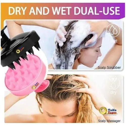 Shampoo Brush Head Scrubber Handheld Soft Scalp Massager Brush Silicone Shampoo Brush Hair Scalp Massager