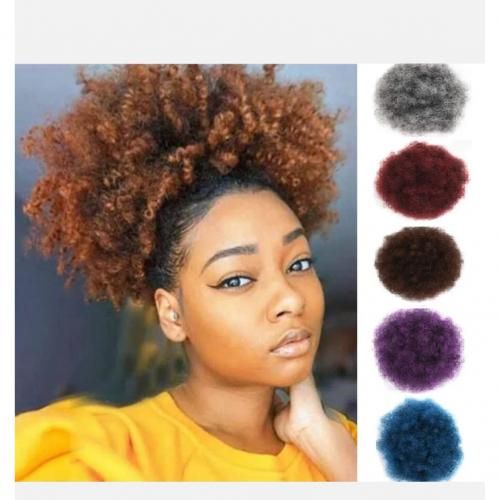 LARGE Adjustable Hair Afro Bun Natural + FREE GIFT