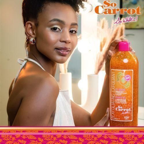 Fair & White So Carrot Exfoliating Shower Gel.