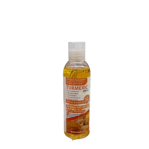 DR MEINAIER TURMERIC Face & Body Oil with SPF 15. Remove Dark Spots, Hyperpigmentations & Freckles, Moisturizes for 24H, removes Wrinkles, Acne, Sunburn