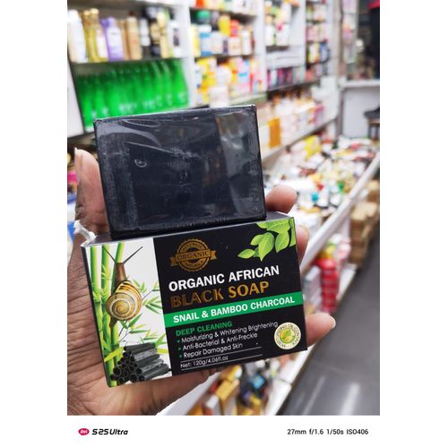 Raw African organic african black soap