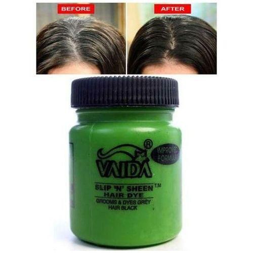 Vaida Turns Grey Hair Black - Slip 'N' Sheen Hair Dye Pomade