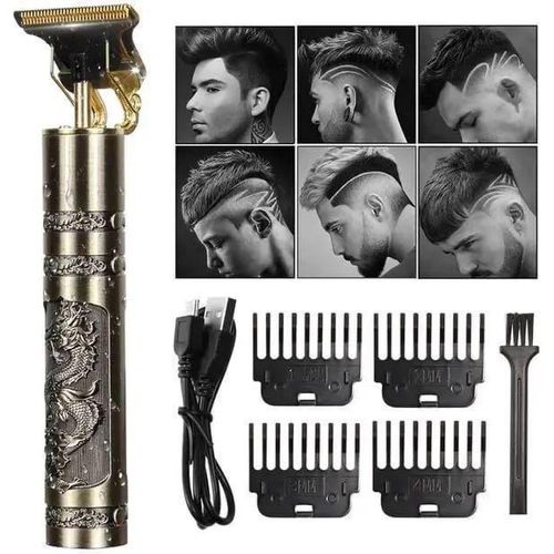 Vintage Small Body T9 Professional USB Rechargeable Long Lasting Quality Hair Clipper Trimmer Shaver