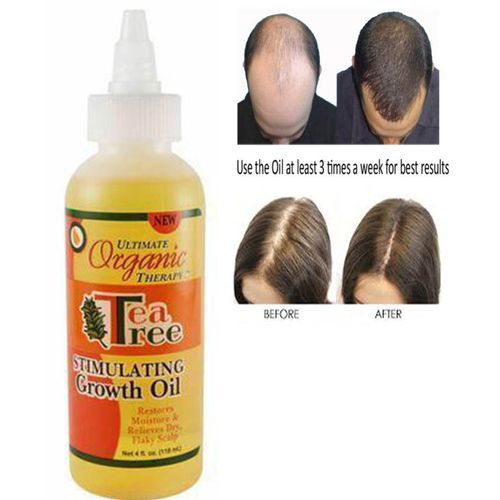 Organic Tea Tree Hair Growth Stimulating Oil Dark Strong Scalp Care