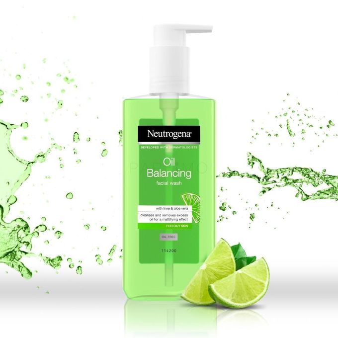 Neutrogena Oil Balancing Facial Wash with Lime & Aloe Vera – 200ml
