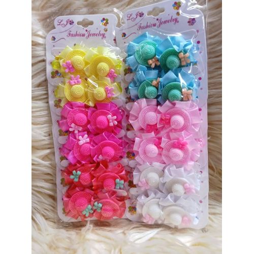 12Pcs Colorful Pony Tail Hair Band/ Hair Tie