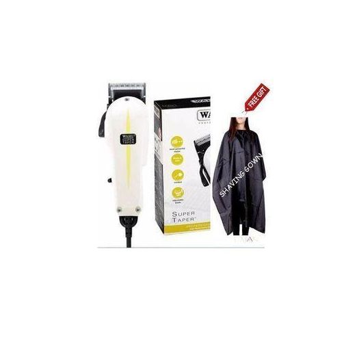 Wahl Original Classic Super Taper Corded Hair Clipper + Barber Shaving Gown – Heavy-Duty Classic Series Machine for Precision Fades, Haircuts & Clean Shaving