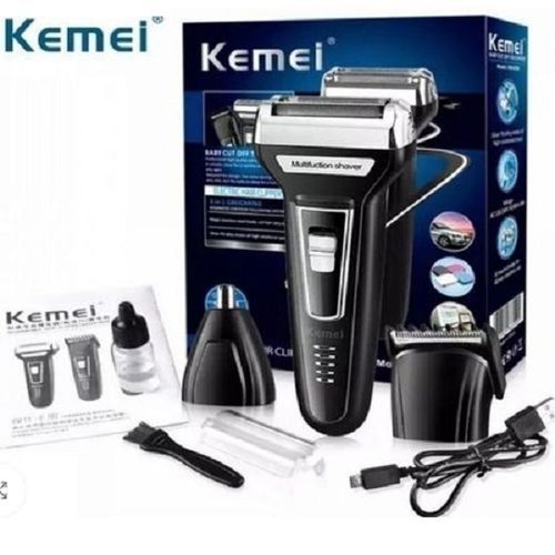 Kemei 3 In 1 Rechargeable Nose Beard Ear Sideburns Hair Trimmer