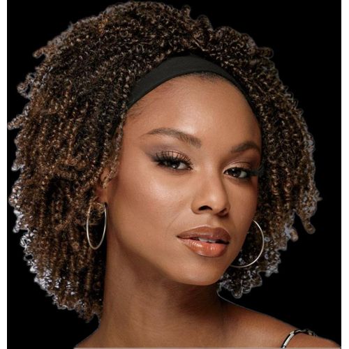Brown Soft Headband Wig