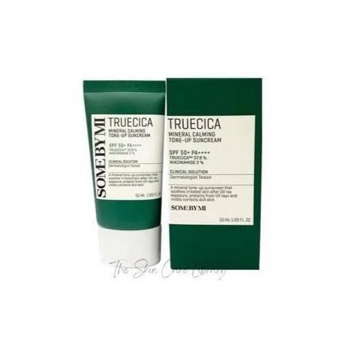 Truecica Mineral Calming Tone-Up Suncream Sunscreen with Niacinamide . Protects the skin against the damaging UV rays, Soothes, Tones & Calms the skin, Reduce Wrinkles, Brightens & Protect.