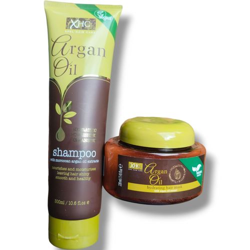 XHC Argan Oil Shampoo + Hydrating Mask ,